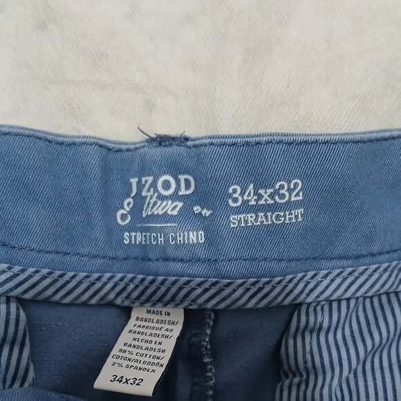 IZOD Men's Blue Pants - Versatile and Comfortable Size 34x32 Trousers for All Oc - Picture 5 of 7